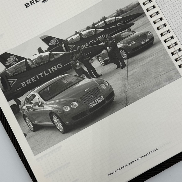 Breitling Embroidered Folio Cover, Spiral Pad &  Breitling Pencils - Picture 13 of 16